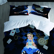 Påslakan Alice i Underlandet och Kortleken - Sovmoln