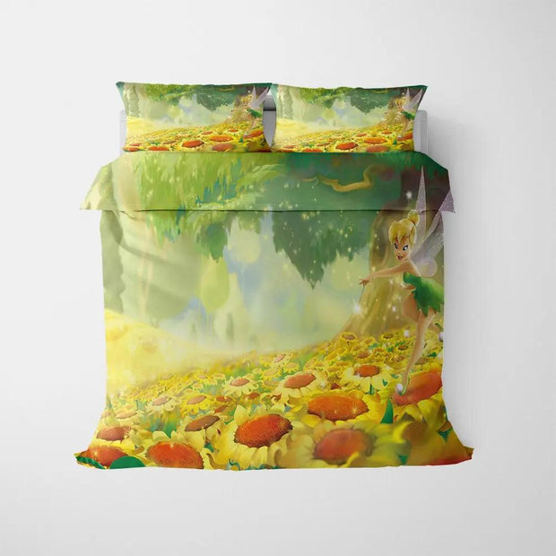 Påslakan Clochette Och Solrosor - Sovmoln