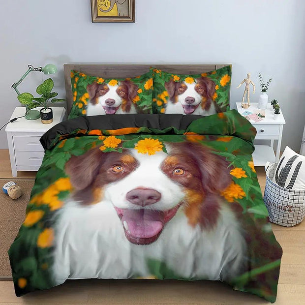 Påslakan med border collie-motiv - Sovmoln