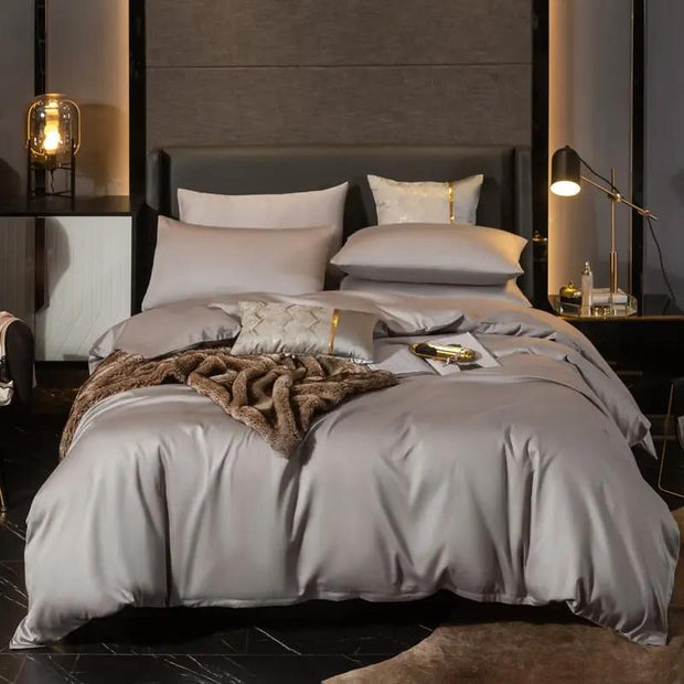 Grå påslakan 100% bomull för en stilren sovrumskänsla - Sovmoln