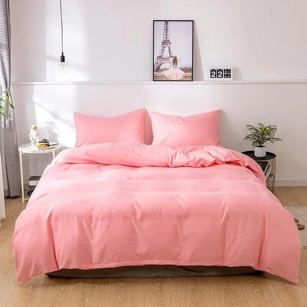 Påslakan i polycotton i rosa ton - Sovmoln