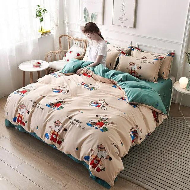 Roligt nordiskt påslakan för sovrummet - Sovmoln