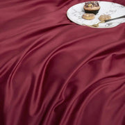 Påslakanset i 100% bomull i röd färg - Sovmoln