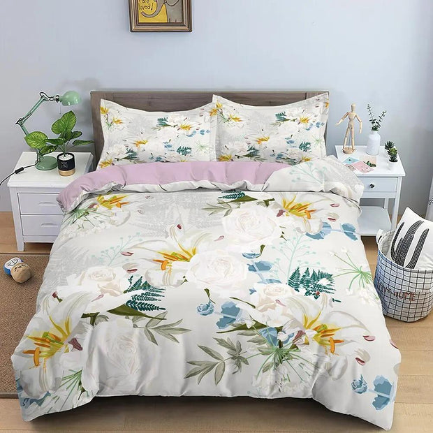 Påslakan med blombuketter - Sovmoln