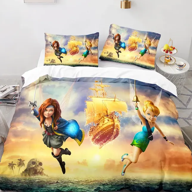Påslakan Tinker Bell Och Piratfen - Sovmoln